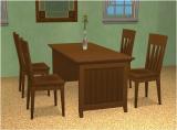 Leefish's Basic Dining Table in 12 iCad Colors Screenshot